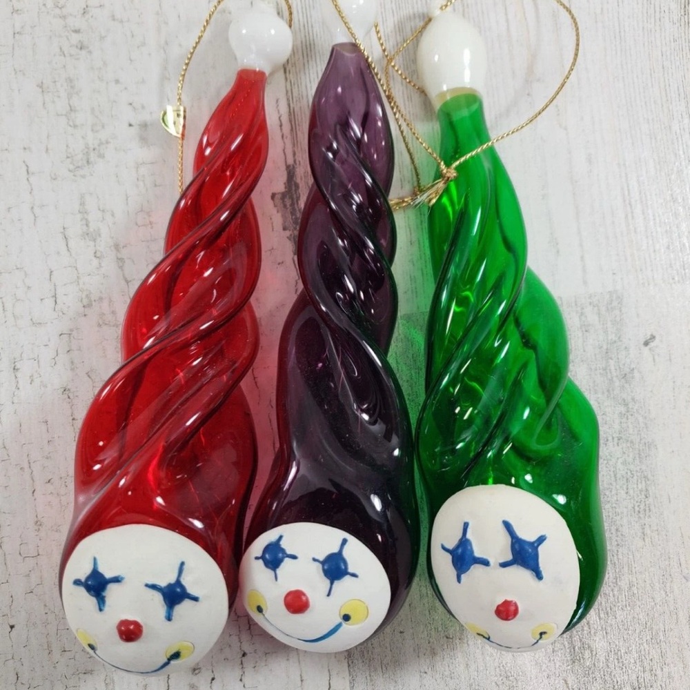 Whimsical Red Glass Ornament